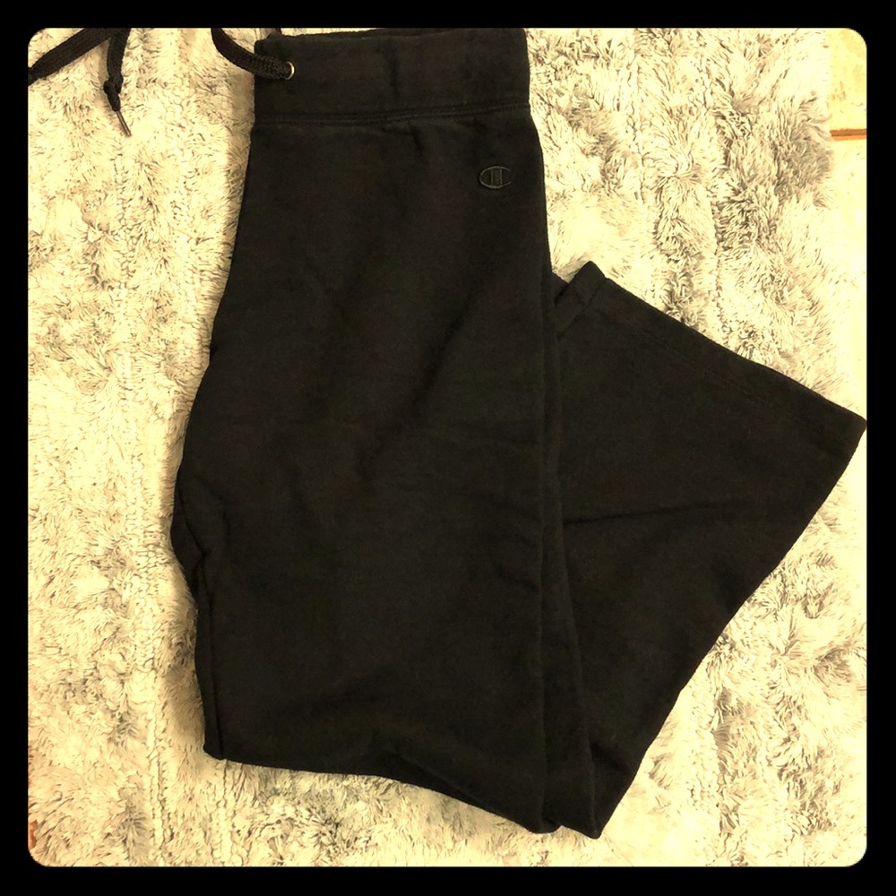 Champion Black Medium Drawstring Sweatpants